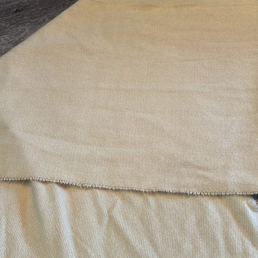 D&Y Camel Beige Soft Cashmere Feel Fringe Scarf 67” Cozy Winter Wrap - Picture 4 of 7